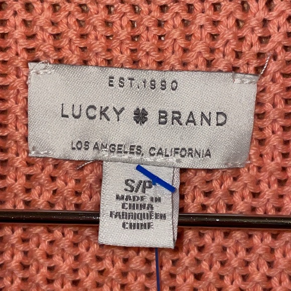 •LUCKY BRAND•NWOT CITRUS SUN ORANGE V NECK KNIT SWEATER SIZE SMALL - Picture 4 of 10